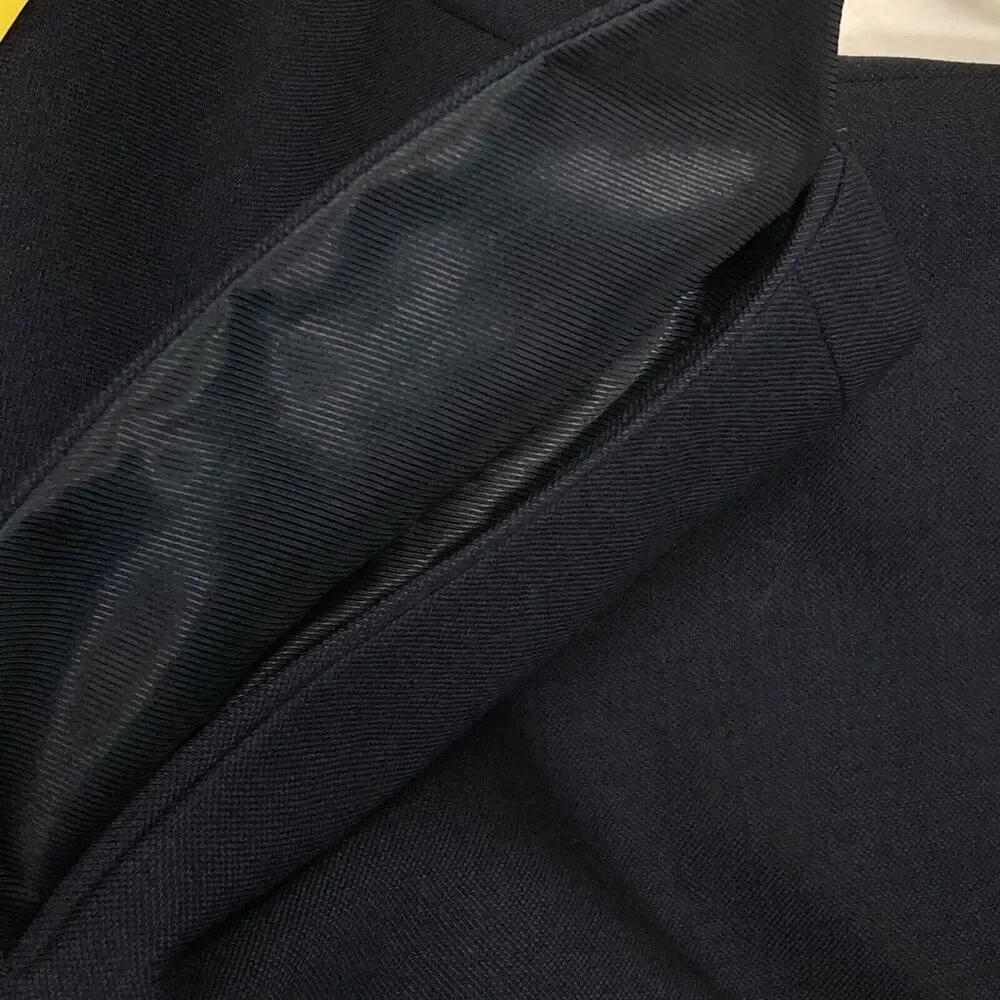 Pronto Uomo Platinum Blazer Wool Navy Blue 48 50 L Executive Fit 2 Vent Preppy